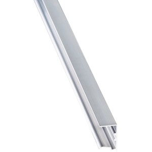 Guttagliss Alu-Kantenschutz Profil, 25mm, 1,20m, silberfarben, mit Tropfnase.