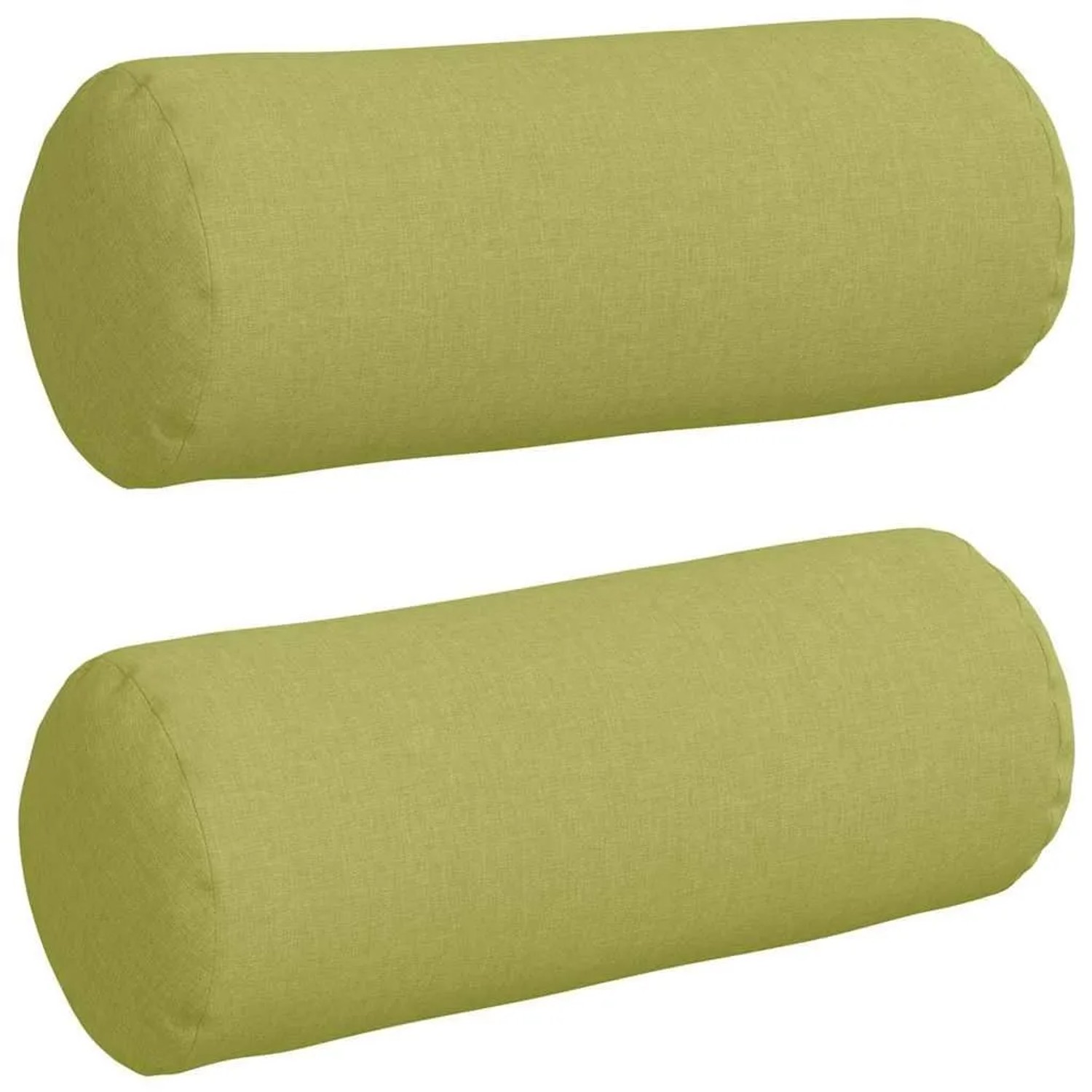 vidaXL Bolsterkissen 2 Stück Hellgrün Ø 15 x 40 cm Stoff 42014278