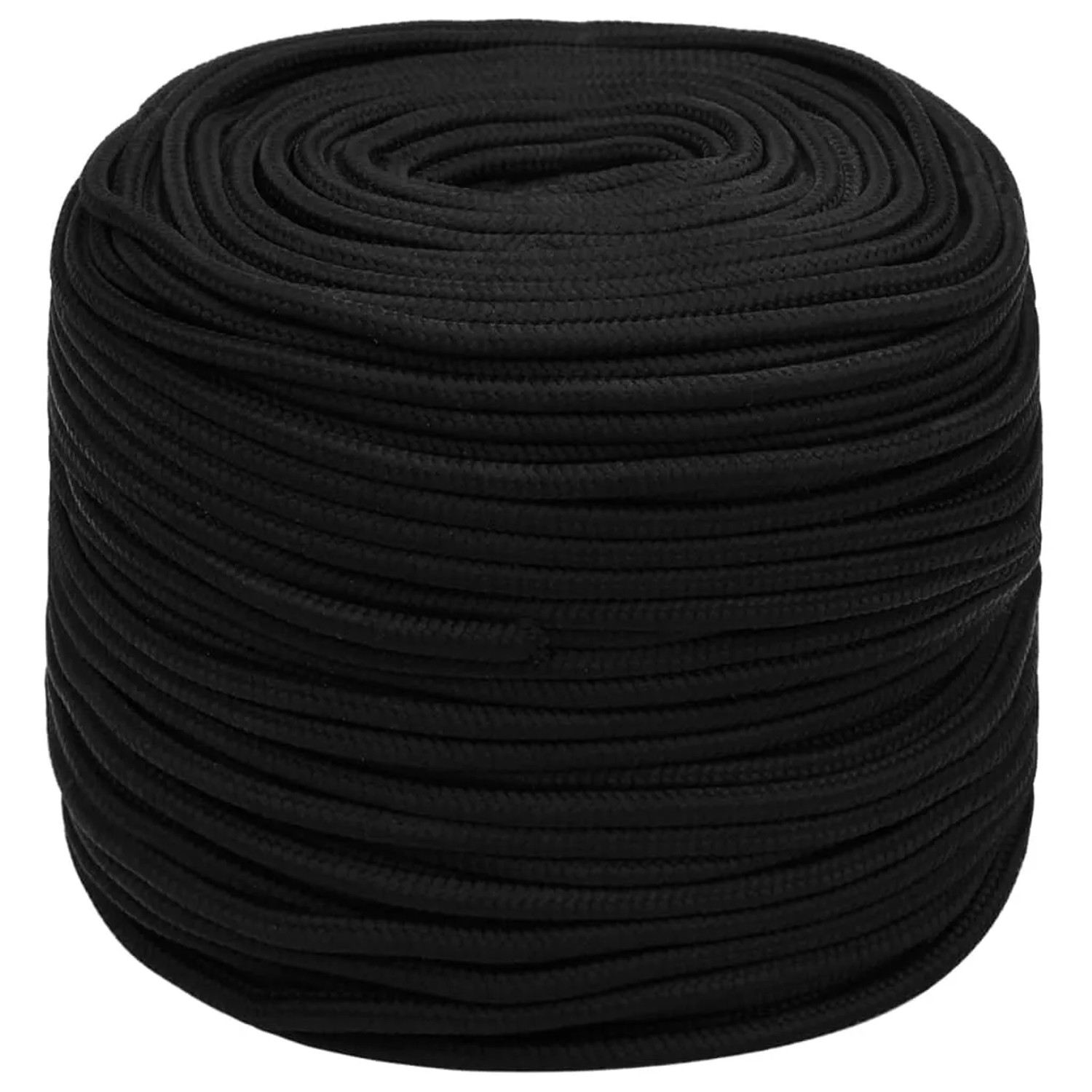 vidaXL Arbeitsseil Schwarz 10 mm 250 m Polyester 152825