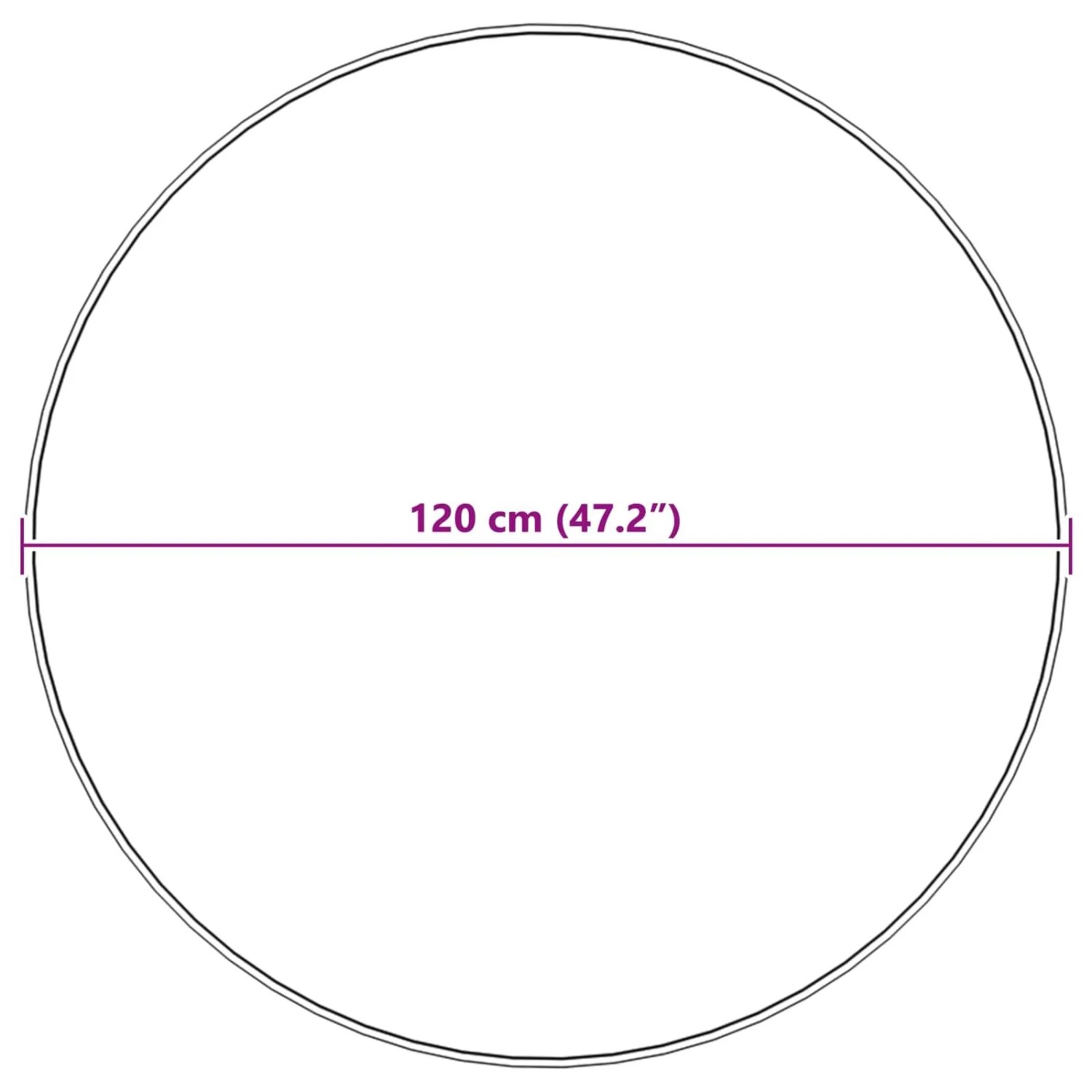 vidaXL Kunstfell Hasen Teppich Olite Taupe Ø 120 cm Polyester 42021757_10