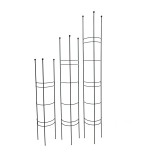 Halbrundspalier in Montana-Grün, 3 Größen, Metall, Gartendekoration für Pflanzen.