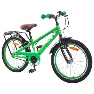 vidaXL Kinderfahrrad 20 Zoll für 6-11 Jahre Alt Grün 42009368