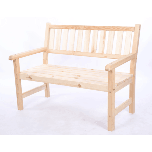 Imprägnierte PROREGAL Gartenbank Grana aus Holz, 90x154x70cm, mit optionaler Planenabdeckung.