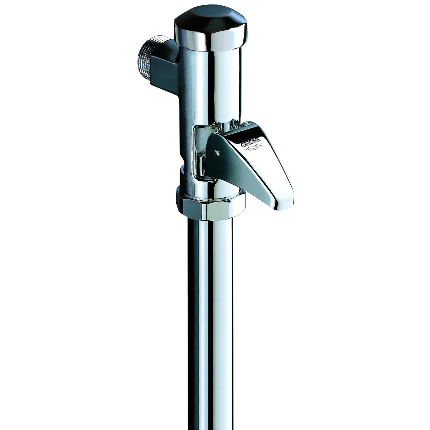 Grohe QuickFix Start WC-Druckspüler aus Chrom, Aufputz-Spüler für Flach- und Tiefspül-WC.