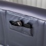 Detailaufnahme MSpa Urban Whirlpool Nest AirJet mit Fernbedienung und Smartphone in Tasche.