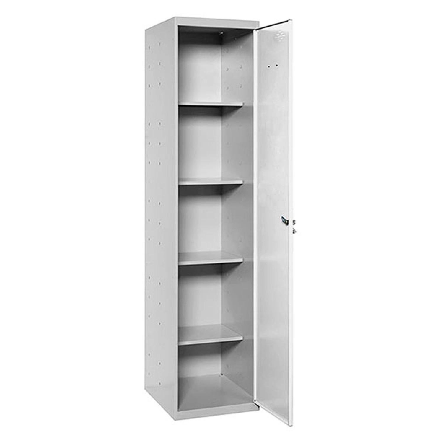 PROREGAL Putzmittelschrank AMEGO HxBxT 180 x 40 x 40 cm 4x Fachboden Weiß-G günstig online kaufen