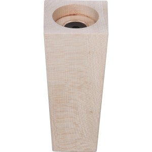 Quadratischer Möbelfuß aus Buche, 130 mm hoch. Möbelbein für individuelle Möbelgestaltung.