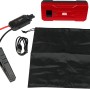 Apa Schnellstartsystem Powerpack (10.000 mAh) in Rot mit Starthilfekabel, USB-Kabel und Tasche.