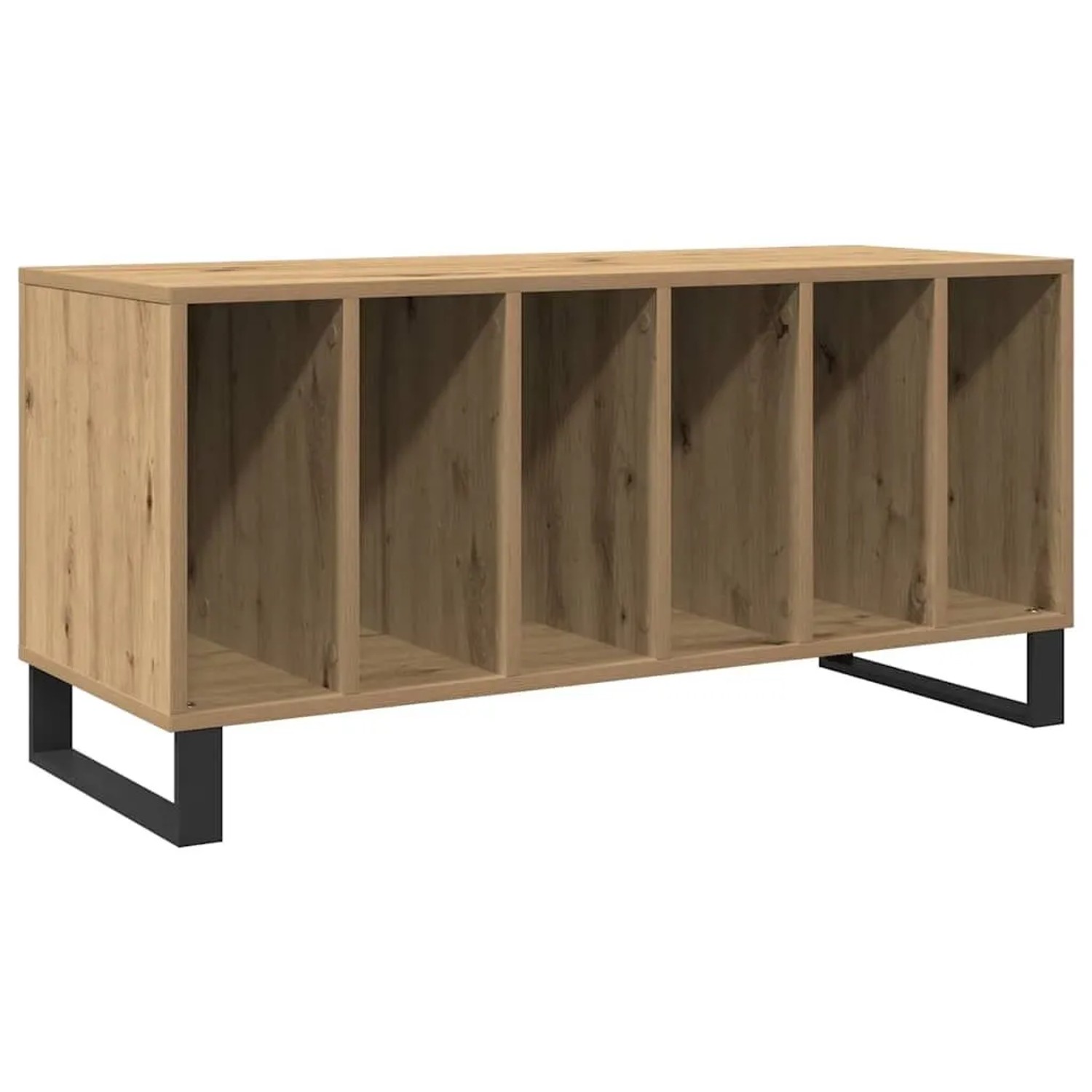 vidaXL Schallplattenschrank mit Regal Artisan-Eiche 100 x 38 x 48 cm 862906