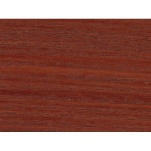 Detailaufnahme: Seidenglänzende Bondex Holzlasur Mahagoni für den Außenbereich, Holzschutz.