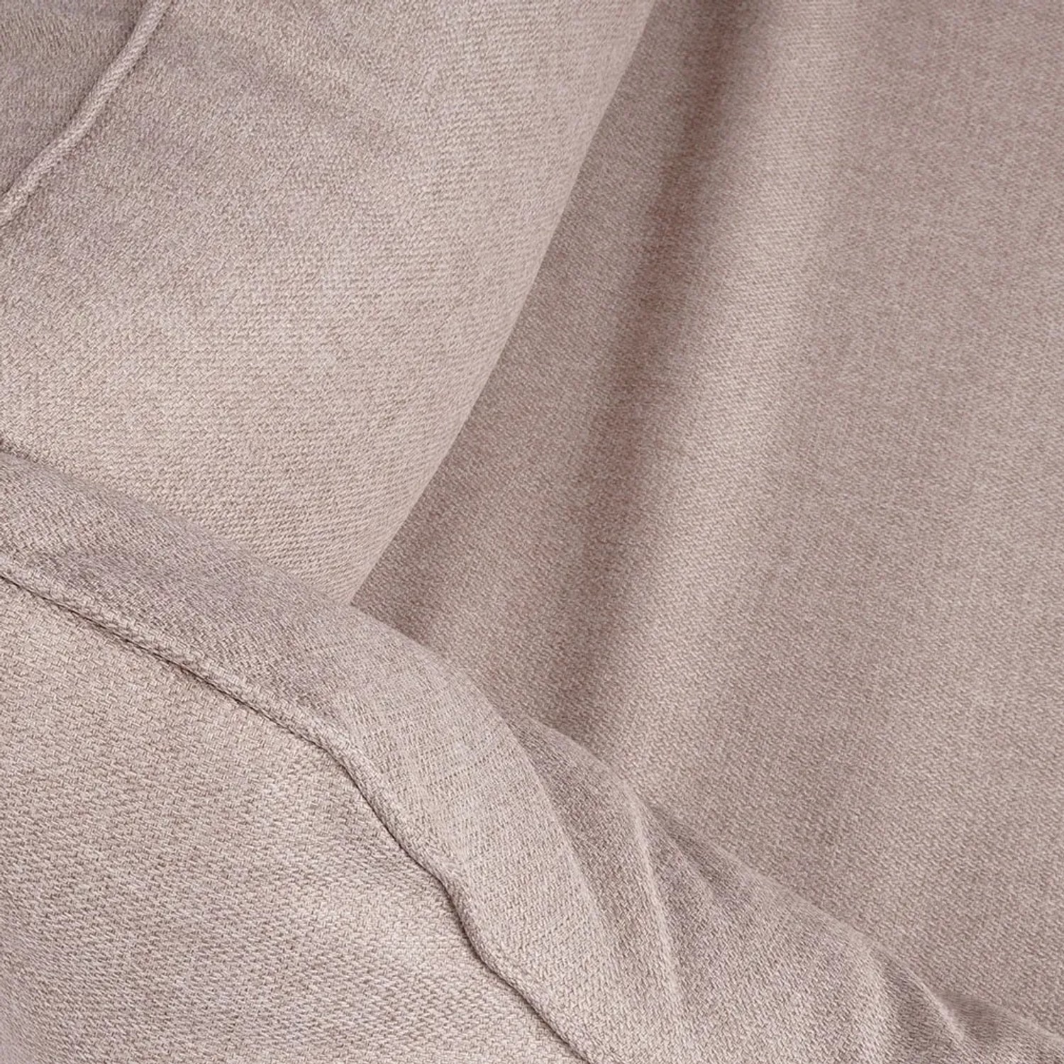 Detailaufnahme: Beiges Knuffelwuff Hundebett Emma Velours XXL, Fokus auf Material und Naht.