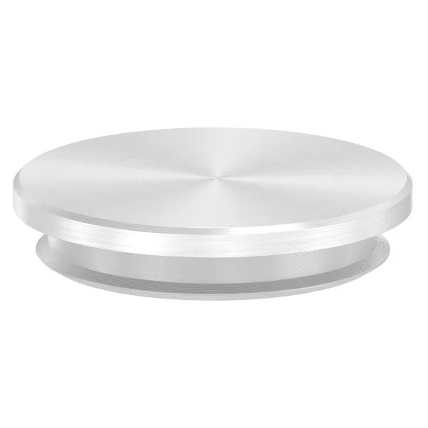 FeNau Einsteckkappe V2A Edelstahl Für Rohr Ø 33,7 mm 2,0 mm Wandstärke Flach Massiv