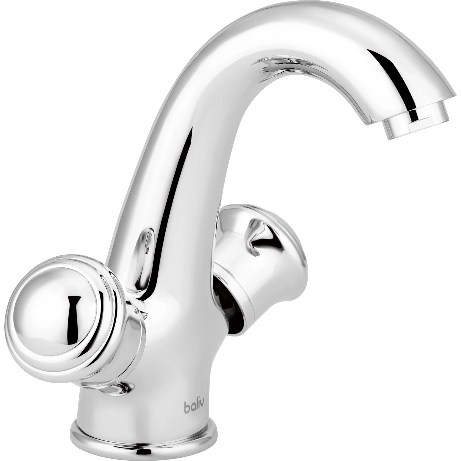 baliv Zweigriff-Waschtischarmatur WT-5100 Einhebel Verchromt
