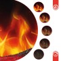 Kaminio Elektrokamin Marlon mit 3D-Flammeneffekt und 5 Helligkeitsstufen.