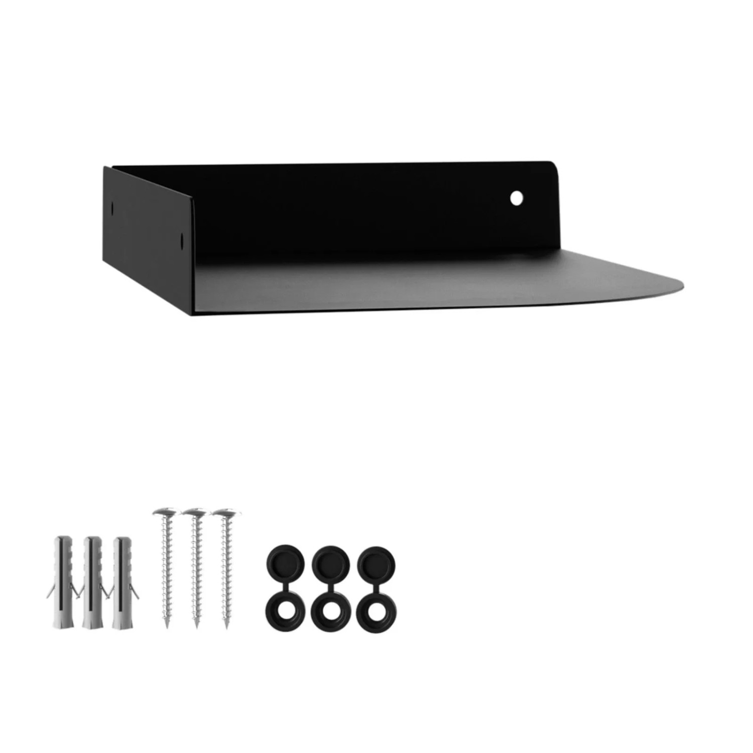SOTECH Design Wandeckregal HOVER-XIII 200 x 150 x 30 mm Schwarz für Wandmontage