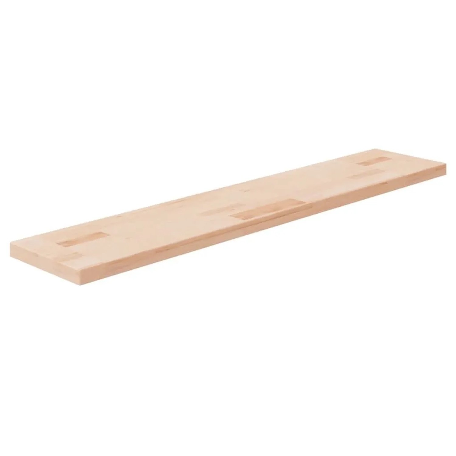 vidaXL Regalboden 100x20x2,5 cm Unbehandeltes Massivholz Eiche 342937