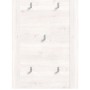 Inn.Furn Garderobenpaneel Weiß Lärche Landhaus 68 cm 5 Kleiderhaken Mirano_7