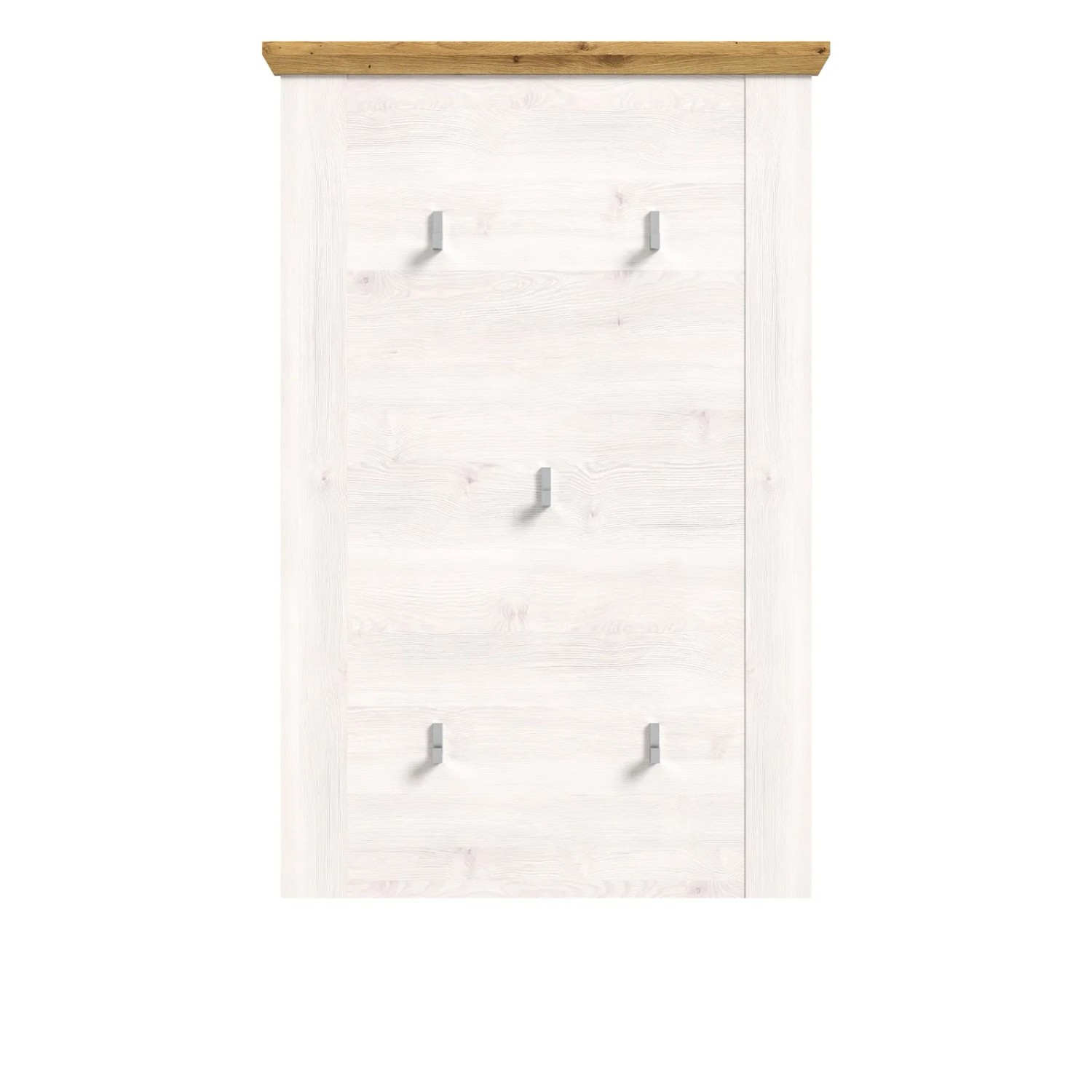 Inn.Furn Garderobenpaneel Weiß Lärche Landhaus 68 cm 5 Kleiderhaken Mirano_7