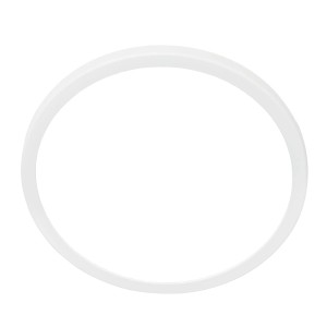 Weiße, flache LED-Deckenleuchte Kada von Briloner, Ø 29,5 cm.