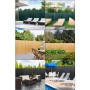 PROREGAL Sichtschutzmatte in Grau, Braun und Schwarz als Wind- und Blickschutz für Garten, Terrasse und Balkon.