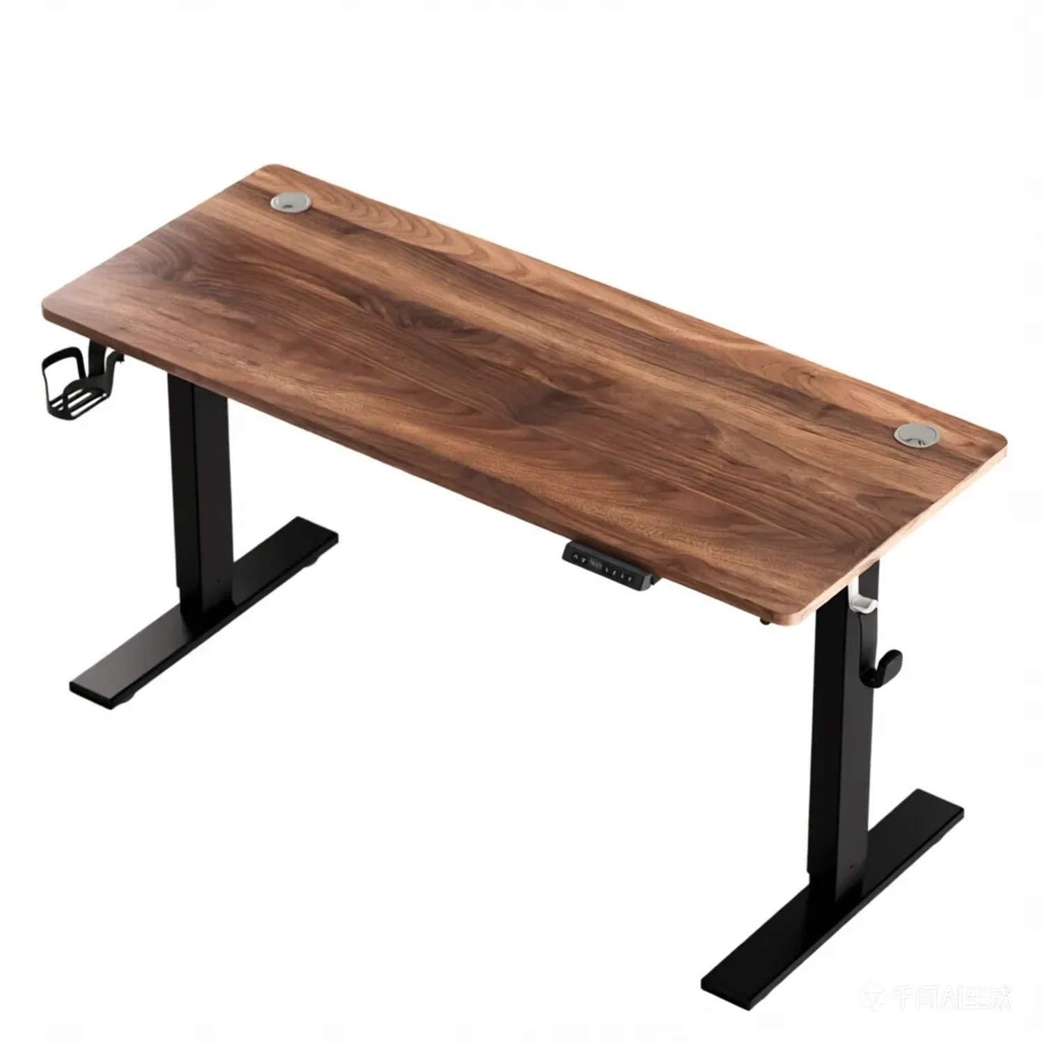 HOMAVO Elektrisch Höhenverstellbarer Schreibtisch 120x60cm mit USB/Typ C Ladestation Memory Funktion Anti Kollisions System