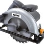 CMI Handkreissäge C-HKS-1200/185 D, 1200 W, max. Schnitttiefe 65 mm, mit Staubabsaugung.