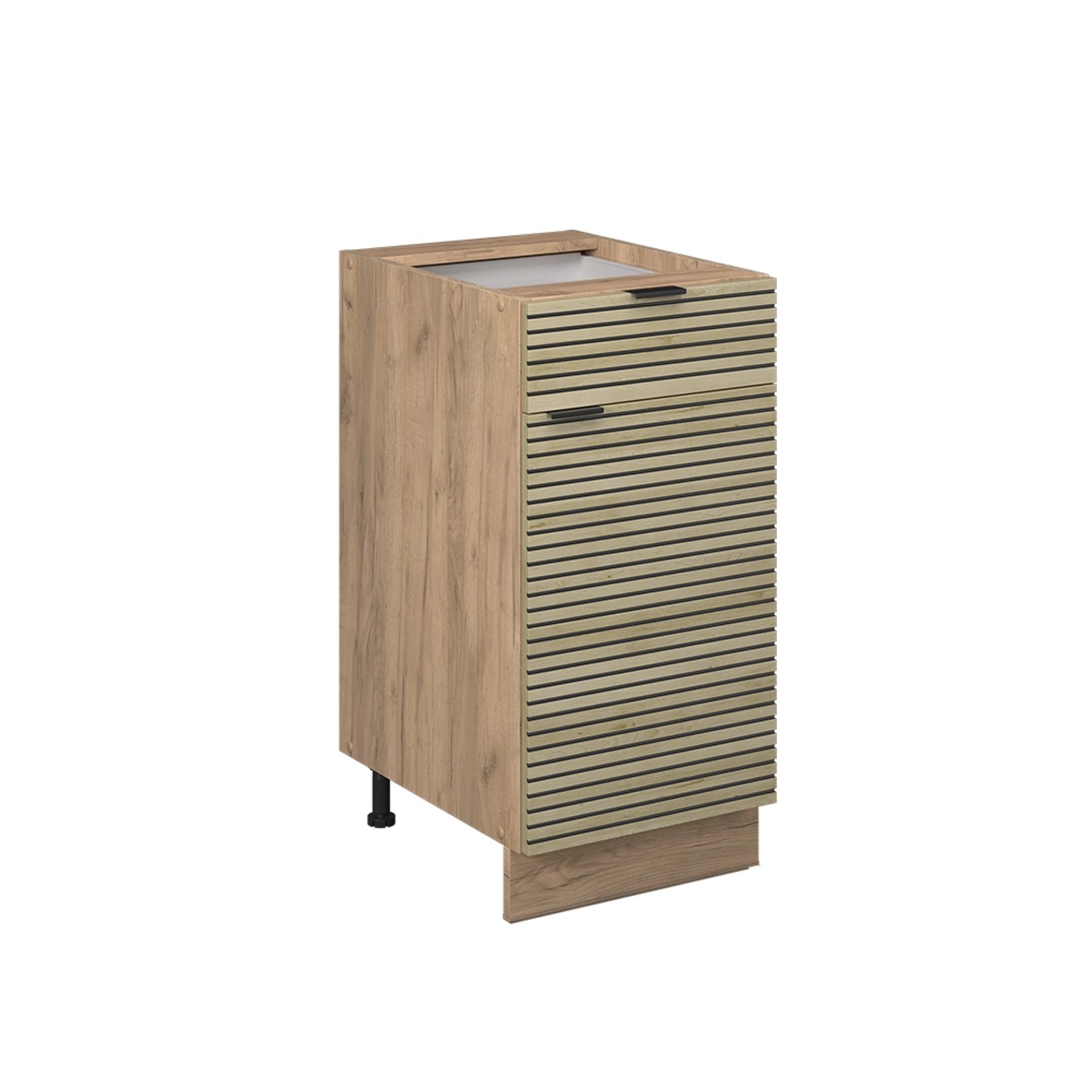 Vicco Küchenunterschrank Fame-Line Eiche Paneel 40 cm ohne Arbeitsplatte