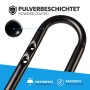 Detailaufnahme: Schwarzer KARAT Fahrradständer Nikias, pulverbeschichtet, wetter- und kratzfest.