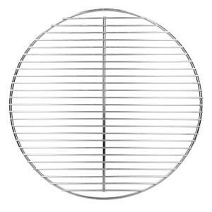 Runder ECD Germany Grillrost aus Edelstahl, 44,5 cm, rostfrei für Grillutensilien.