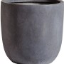 Grauer Mega Collections EggPot Pflanztopf aus Fibreclay, Durchmesser 54 cm.