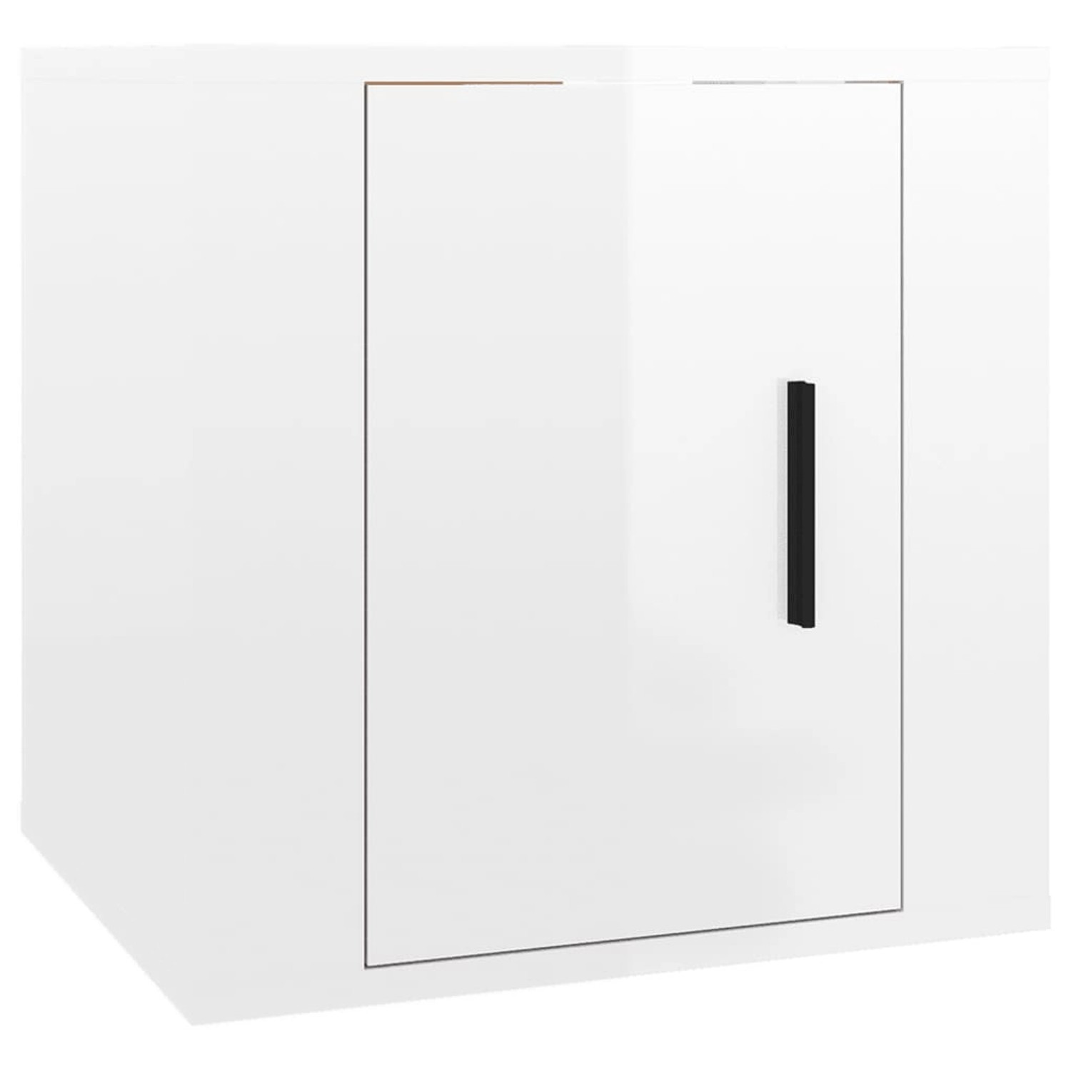 vidaXL TV-Wandschrank Hochglanz-Weiß 40x34,5x40 cm 816644