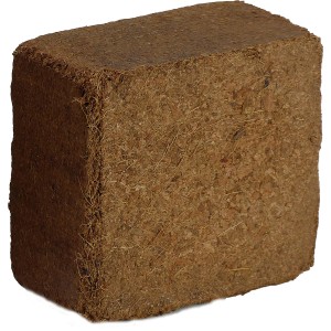 Kokosfaser Humusziegel, Bodengrund für Terrarien. Natürlicher, gepresster Ziegel.