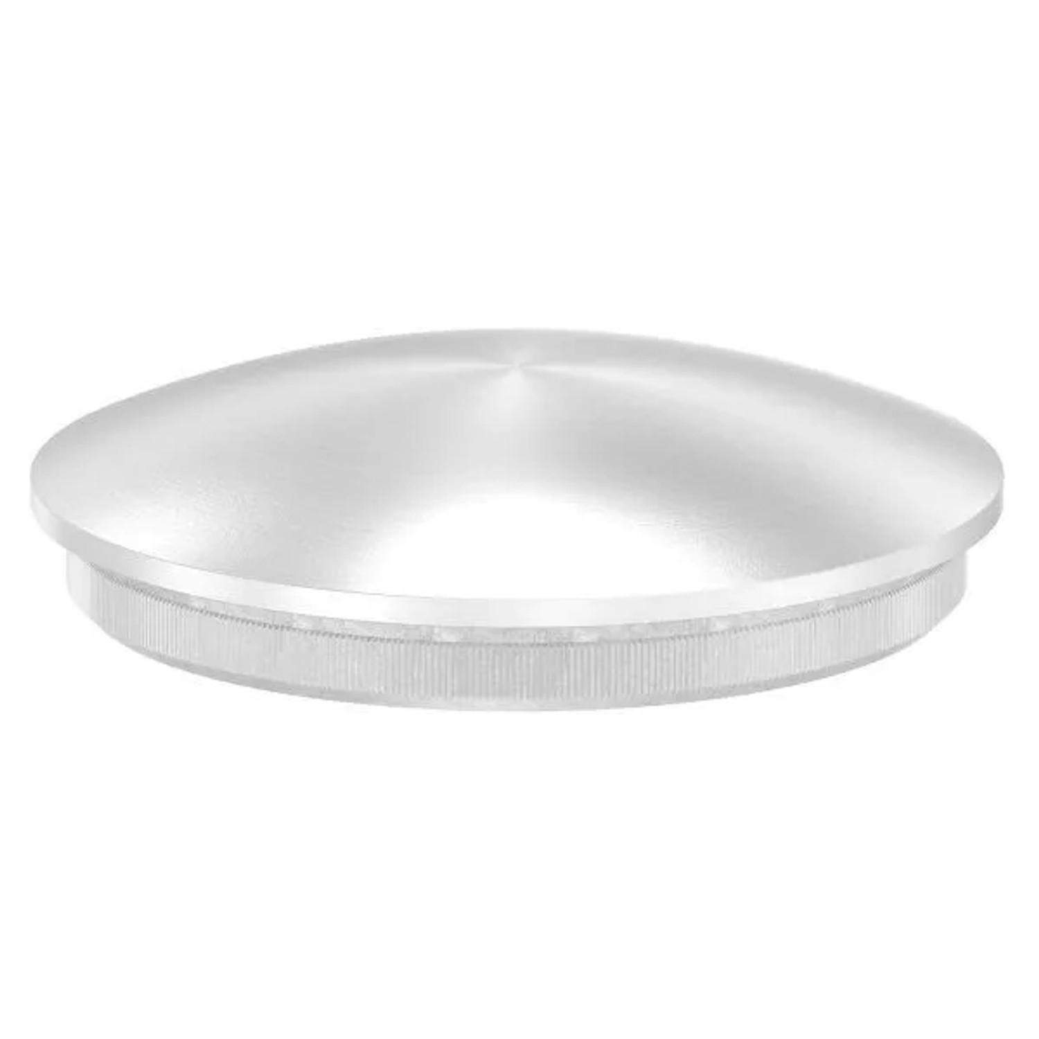 FeNau Einsteckkappe Edelstahl V2A Ø 48,3 mm X 2,0 mm Leicht Gewölbt Zum Einschlagen