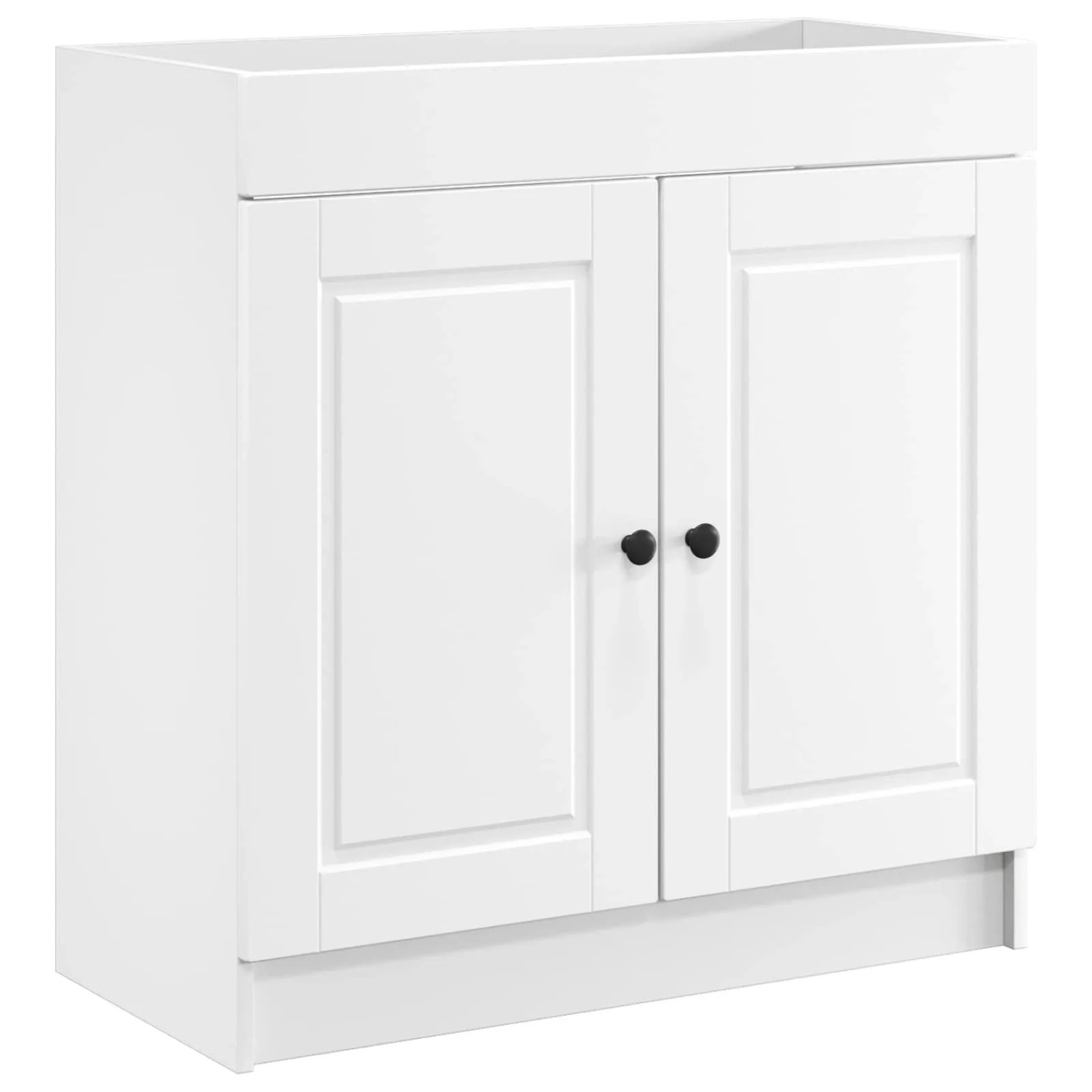 vidaXL Unter dem Waschbecken Badschrank Weiß 56 x 37,5 x 81 cm 890064