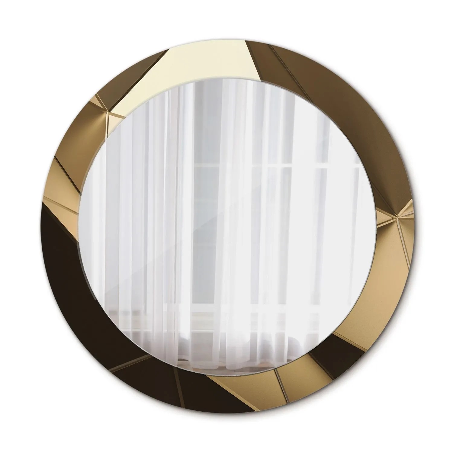 Tulup Bedruckter Spiegel Moderne Abstraktion 70x70 cm Runder Spiegel Bedruc günstig online kaufen