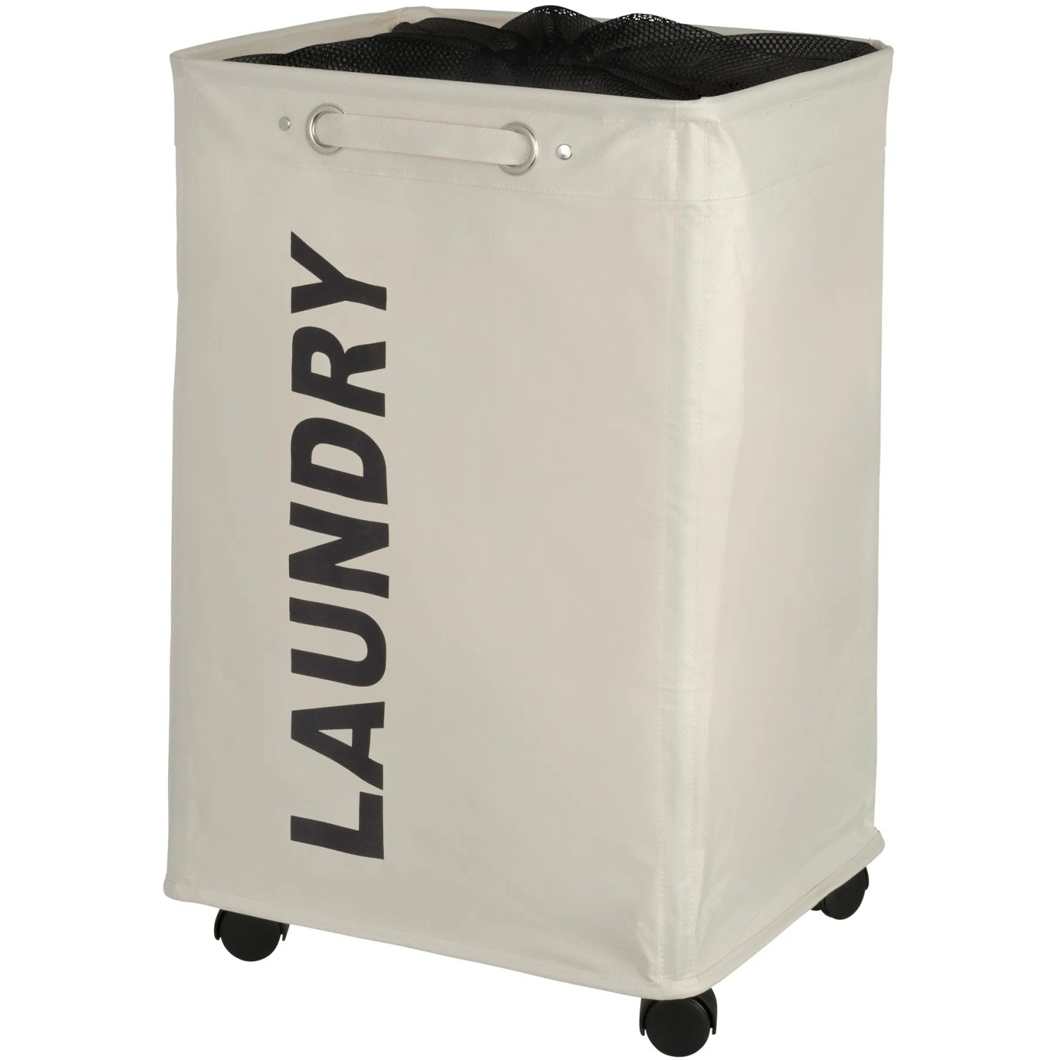 Wenko Wäschesammler Quadro 79 l Beige