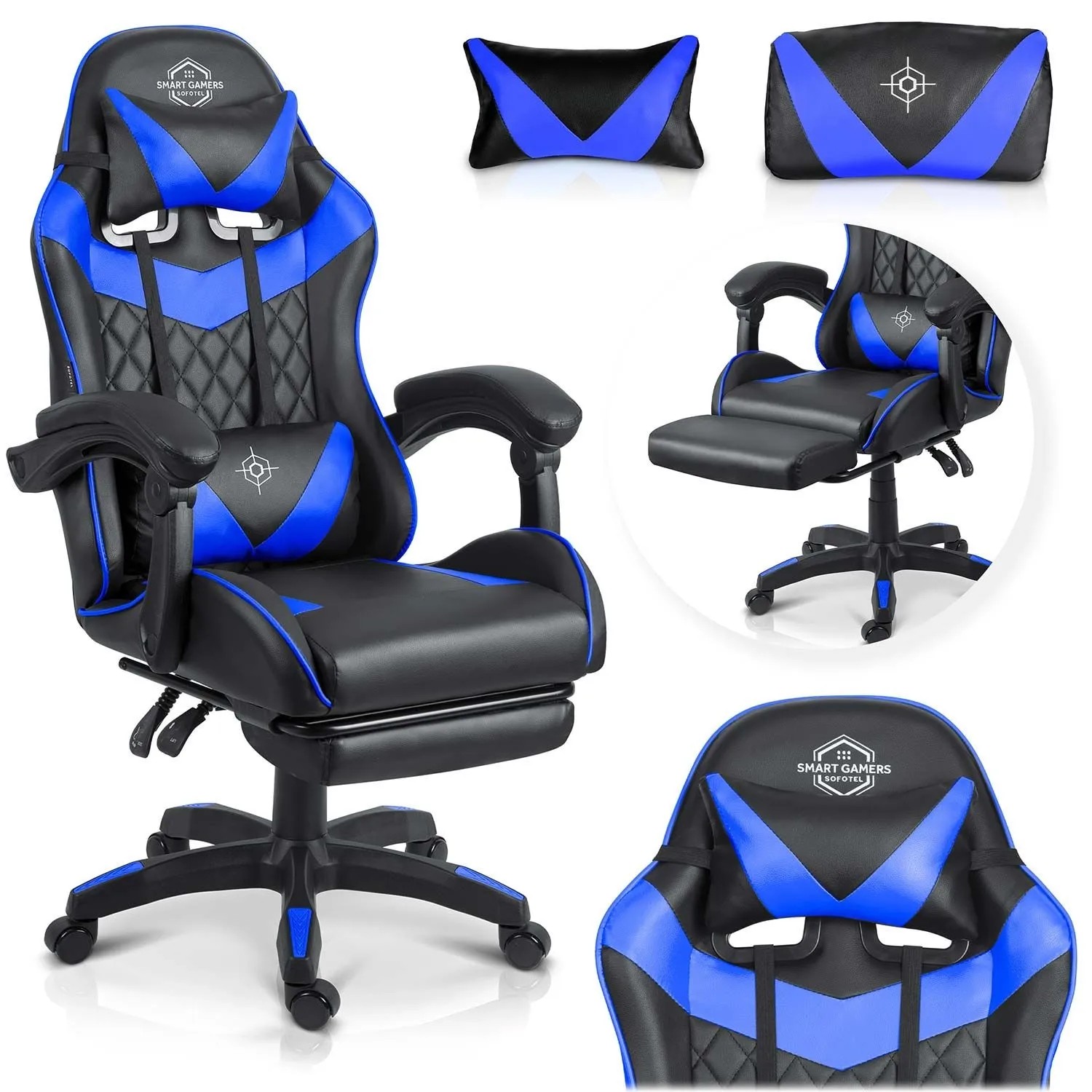 Sofotel Draknor Ii Gaming Stuhl Schwarz Und Blau