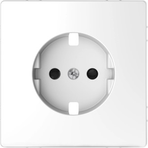 Merten Steckdose D-Life, Lotosweiß, Schuko-Standard für Elektroinstallation.