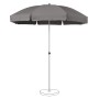 Suncomfort Marktschirm Stone Grey mit Drehfunktion und Neigung, ideal für Balkon und Garten.
