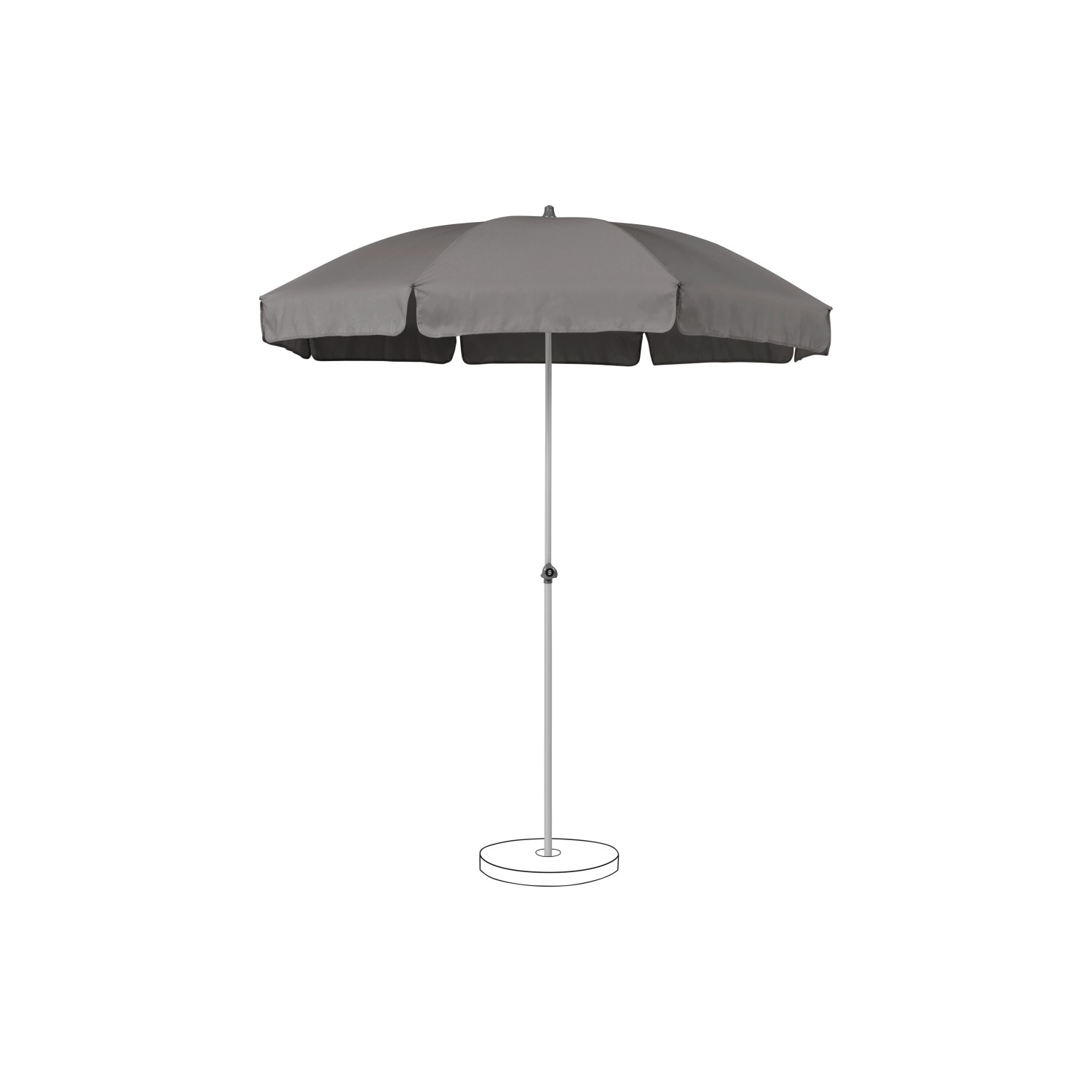 Suncomfort by Glatz Marktschirm Stone Grey mit Dreh- & Neigungsfunktion günstig online kaufen