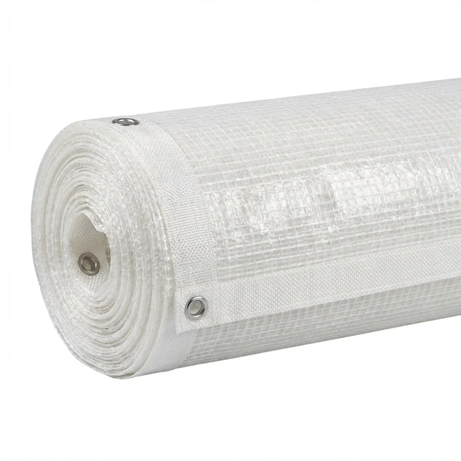 Klasebo Gitterplane für Gerüste 2,70 x 10 m 200 g/m² Weiß/Transluzent