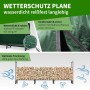 Kaminholzregal mit Schutzplane, extra großes Holzlager für Kaminholz und Brennholz, Outdoor & Indoor.