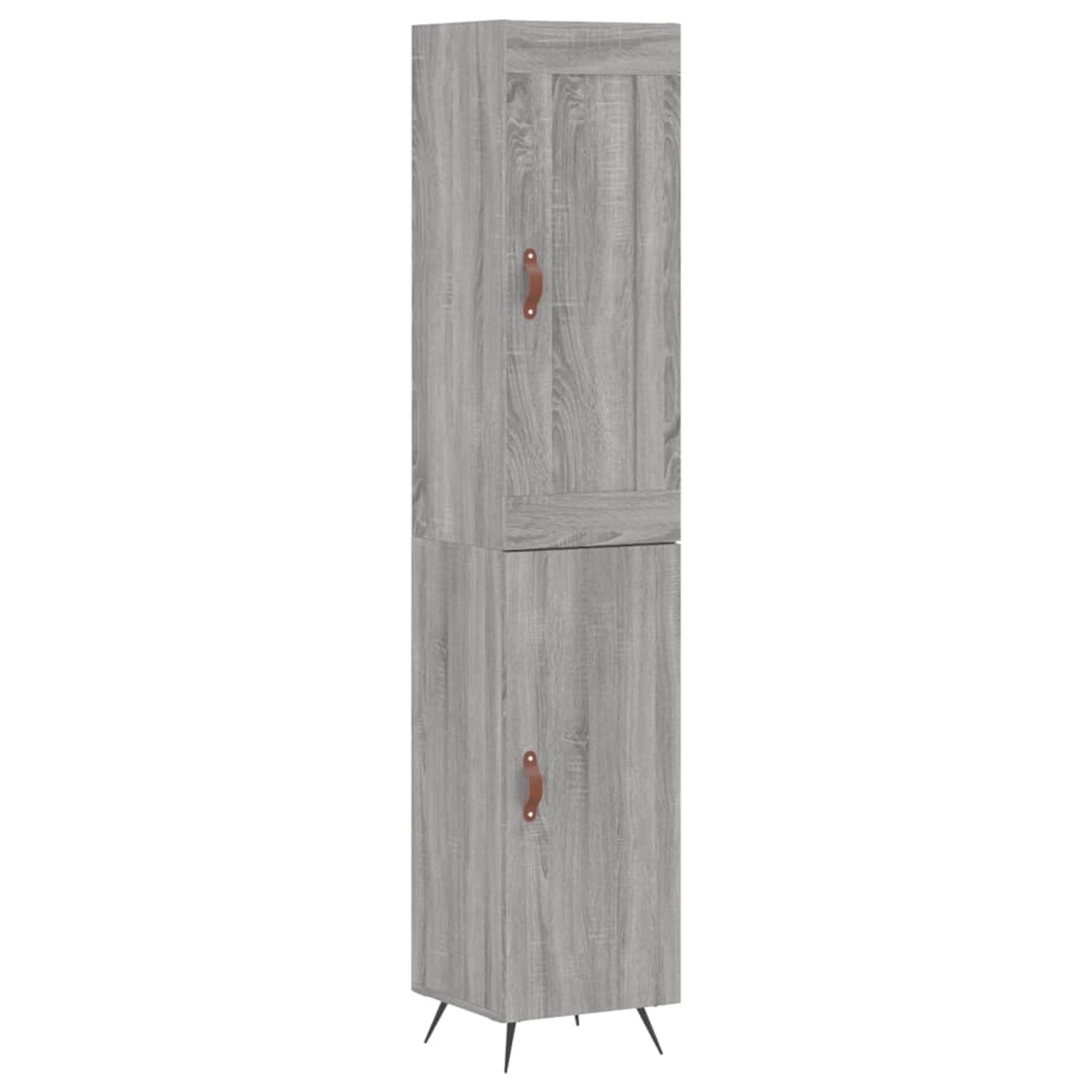 vidaXL Highboard Grau Sonoma 34,5x34x180 cm Holzwerkstoff 3200111 günstig online kaufen