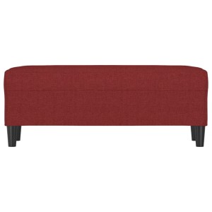 vidaXL Sitzbank Weinrot 100x35x41 cm Stoff 349413
