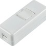 Weißer Schnurzwischenschalter 10A für Lampeninstallation.