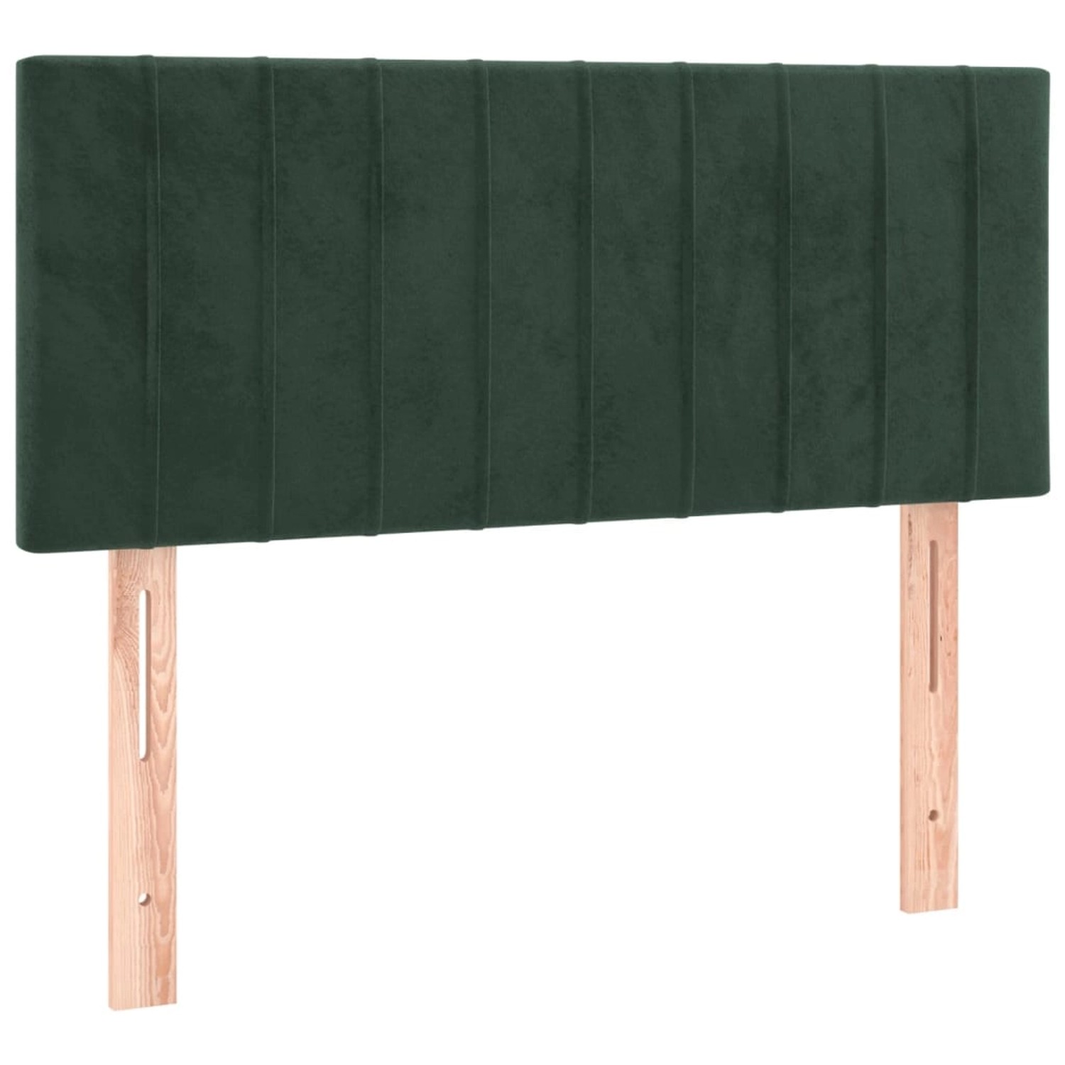 vidaXL Boxspringbett mit Matratze Dunkelgrün 80x200 cm Samt1537747