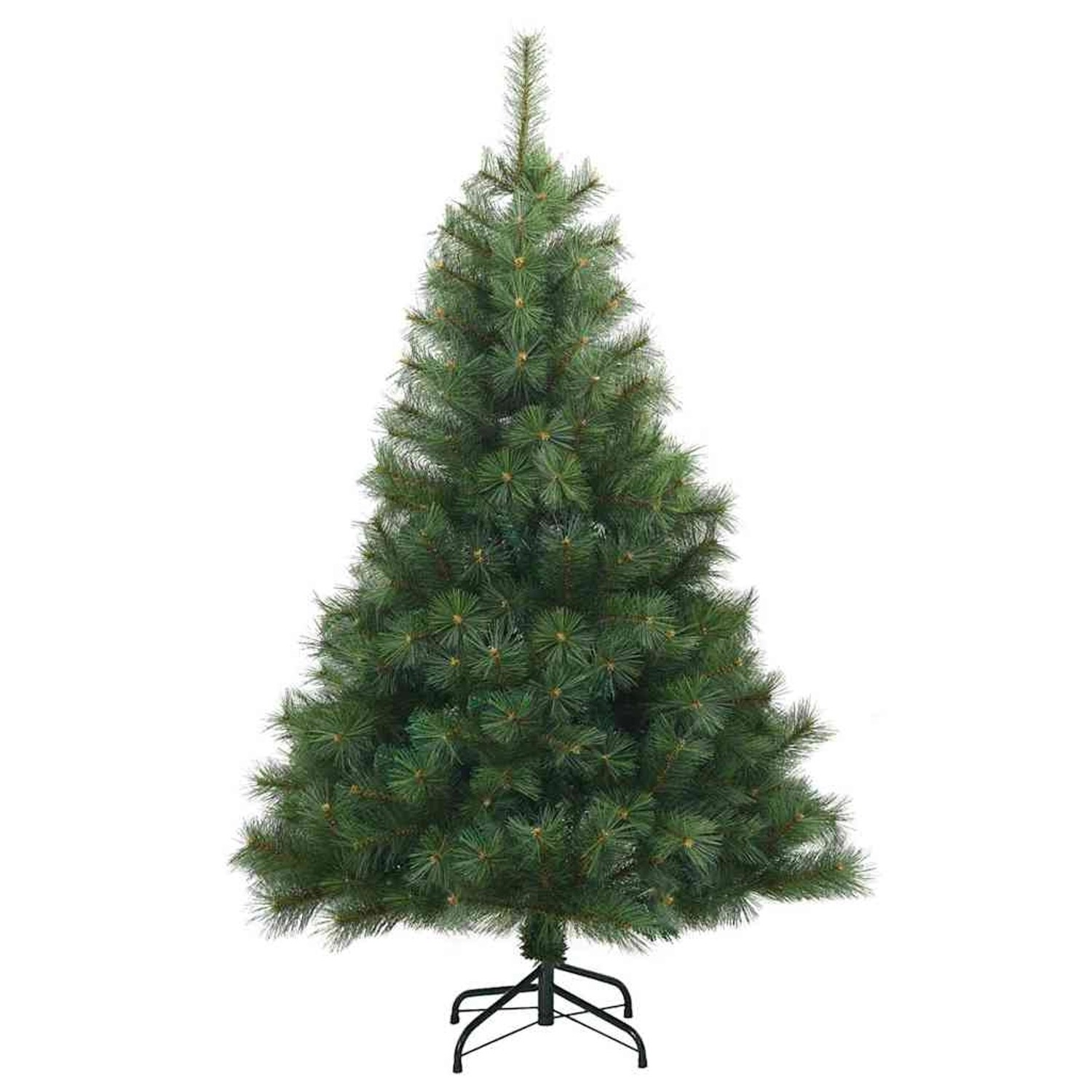 vidaXL Künstlicher Klappbarer Weihnachtsbaum Grün 150 cm PVC und Stahl 42019332