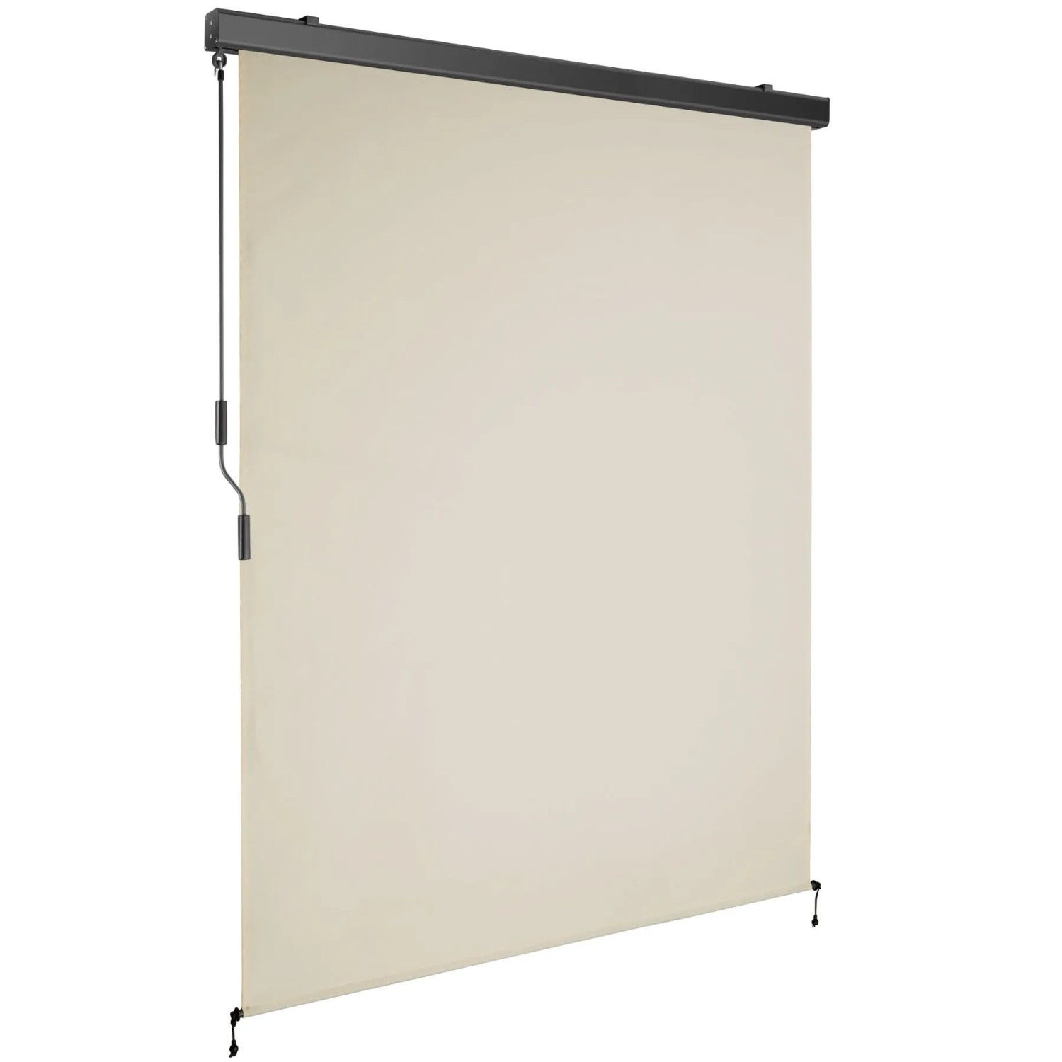 Tectake Senkrechtmarkise Eloise Verschiedene Größen Uv Beständig und Wasserabweisend 140 x 250 cm 10 x 140 x 250 cm Beige