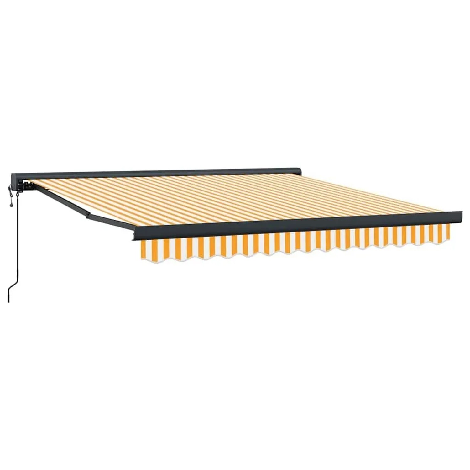 vidaXL Markise Gelb und Weiß 300 x 250 x 165 cm 3329926