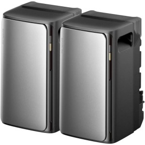 EcoFlow STREAM Ultra 2er-Pack: Zwei silberfarbene Stromspeicher für Balkonkraftwerke.